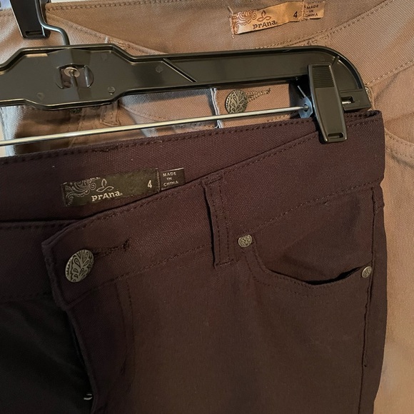 Prana moto detail pants size 4 tan and black - Picture 5 of 6